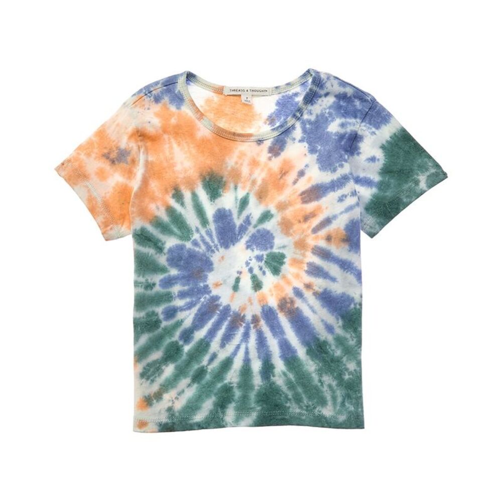 Threads 4 Thought Girls  Spiral Tie-Dye T-Shirt, Orange